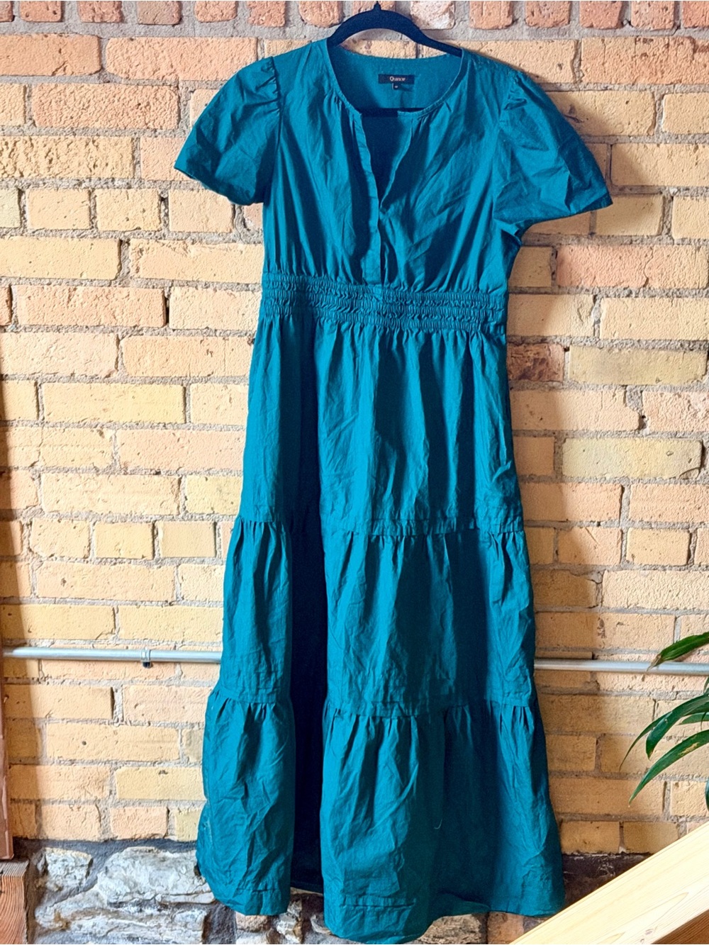 Quince Teal Maxi Dress